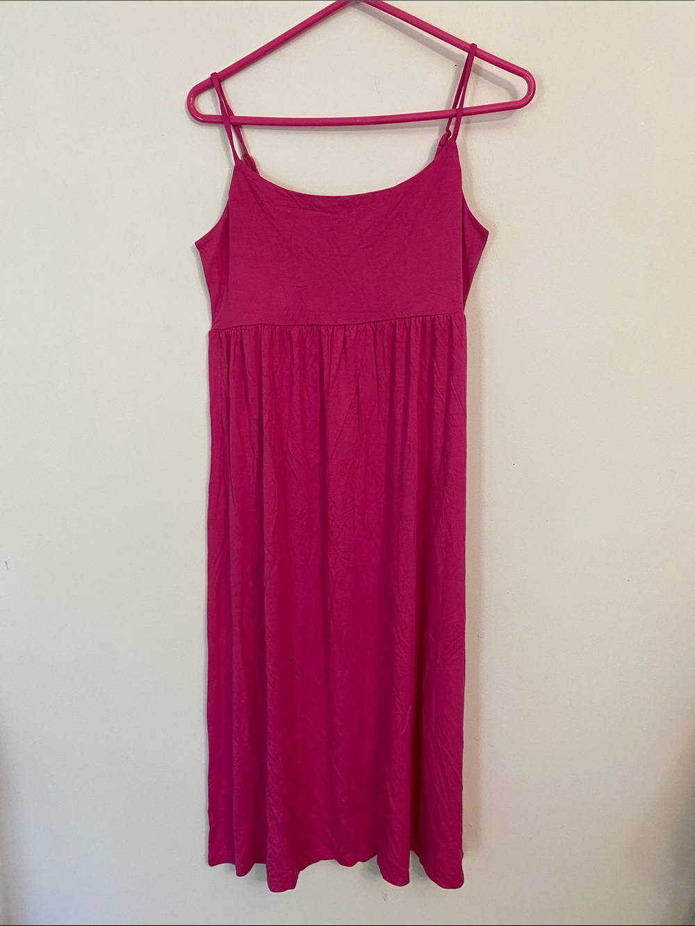 Old Navy Bright Fuchsia Super Soft Sundress